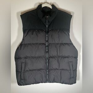 James Perse black Yosemite goose down puffer vest sz 5(XL) California gorpcore